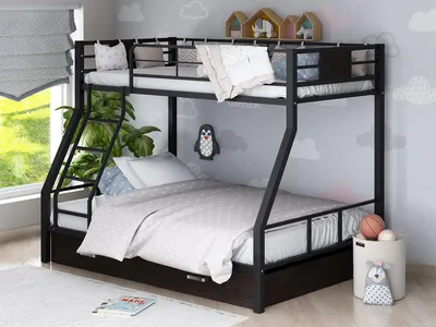 Красивая двухэтажная кровать в наличии | Купить деревянную кровать для  двоих детей | Хорошая кровать для подростков