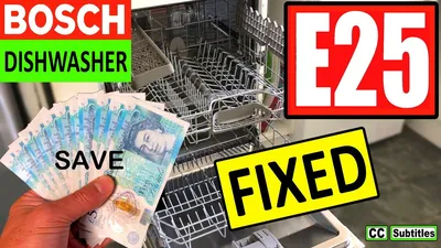 Bosch Dishwasher E25 Error Code and How to Clean Filter for Maximum  Efficiency - YouTube