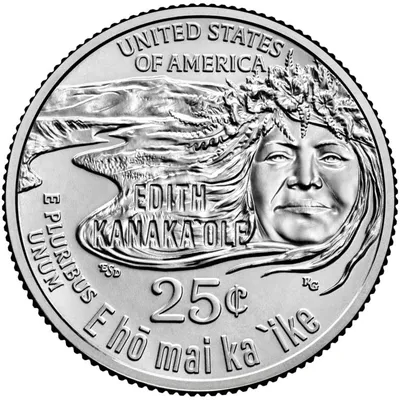 2023 P, D Edith Kanaka'ole, American Women Quarter Series 2 Coin  Uncirculated at Amazon's Collectible Coins Store