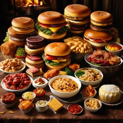 Много еды на столе - 58 фото