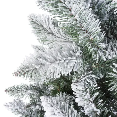 Елка Мольвено в снегу с вплетенной гирляндой 155 см подходит для  минимального декора