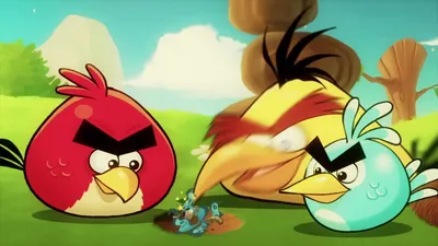 Angry Birds Красная круглая злая …» — создано в Шедевруме