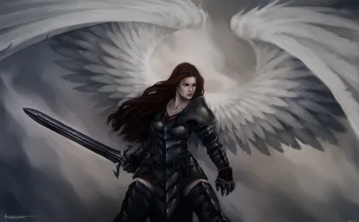 angel, art, wings, fantasy, girl - wallpaper #82406 (1920x1404px) on  Wallls.com