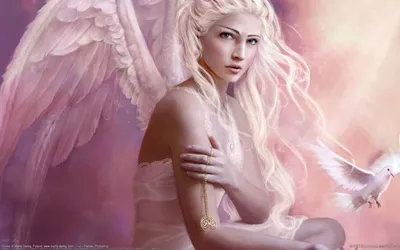 Fantasy art style, an angel cleric divines the future on Craiyon