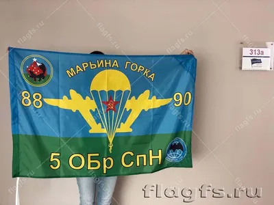 Флаг ВДВ, 90 х 140 см, полиэфирный шёлк - ФЛАГИ И ФЛАГШТОКИ - ☏ +7 (925)  507-26-62