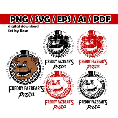 FREDDY FAZBEAR'S PIZZA LOGO UNISEX T-SHIRT FIVE NIGHTS AT FREDDY'S FREE  SHIP | eBay