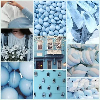 Картинки эстетика голубого цвета - 68 фото