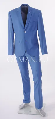 Стильный пиджак голубого цвета. Арт.:2-1014-2 – купить в магазине мужской  одежды Smartcasuals