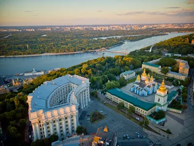 Обои Города Киев (Украина), обои для рабочего стола, фотографии города, киев  , украина, площадь, дома, киев, панорама Обои для рабочего стола, скачать  обои картинки заставки на рабочий стол.