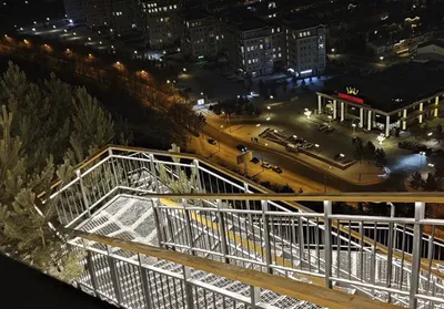 В Красноярске открылась новая лестница с подсветкой - Афиша Красноярска