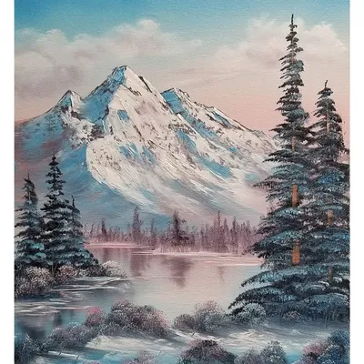 Обои горы, зима, mountains, forest, trees, snow, winter, 4k, Природа #17413