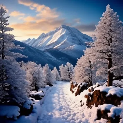 Зимние горы ошеломляют своим …» — создано в Шедевруме