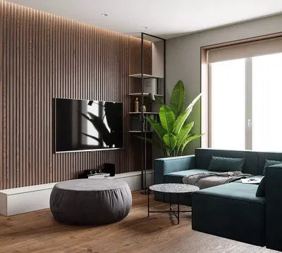 Дизайн стен в гостиной (12 фото), интерьер и варианты отделки стен в  гостиной | Houzz Россия