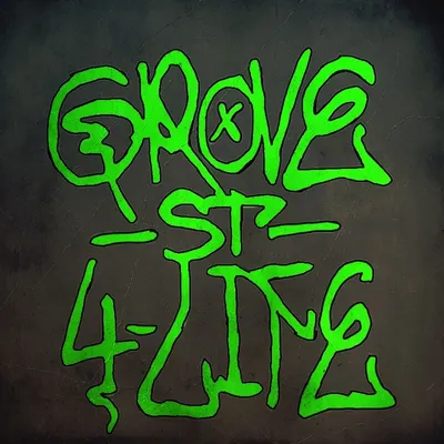 grove street gta san andreas\" Sticker by IN THA GRAFF gangster culture |  Redbubble