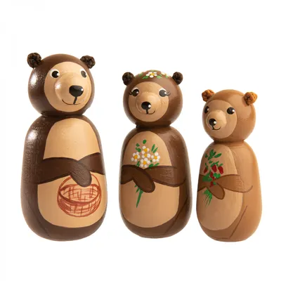 Набор пальчиковых игрушек Три медведя, Вальда