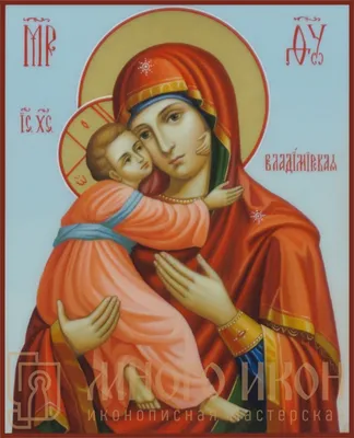 Владимирская\" икона Божией Матери, XII век - Иконная мастерская