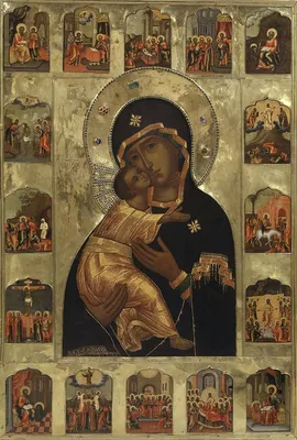 Купить изображение иконы: Владимирская икона Божьей матери