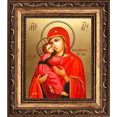 Владимирская икона Божией Матери – купить в интернет магазине в Москве |  Иконы гальванопластика