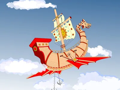 Картинки из мультфильма летучий корабль фотографии