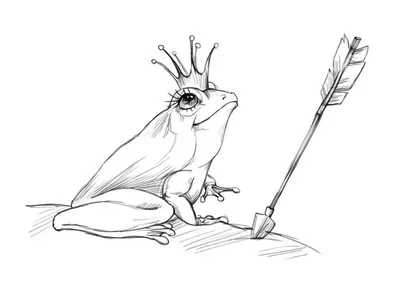 Царевна лягушка рисунок простой - 47 фото