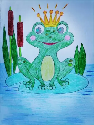 Детские рисунки к сказке царевна лягушка - 84 фото