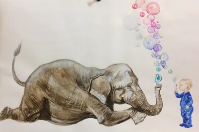 Раскраска Слон | Раскраски с животными, зверями