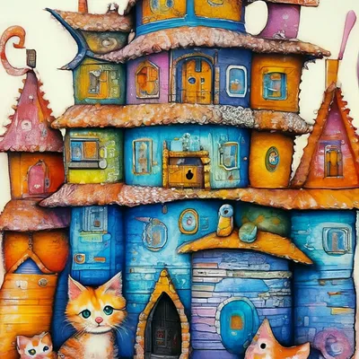 Иллюстрации к сказке кошкин дом маршака (50 фото) » Рисунки для срисовки и  не только