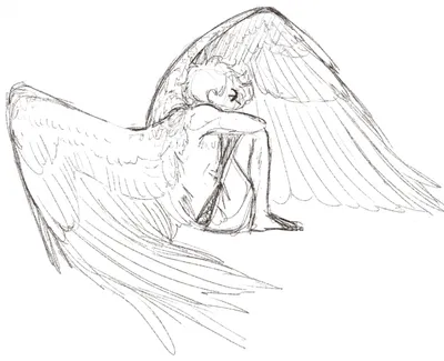 Рисунки ангелов для раскрашивания детьми