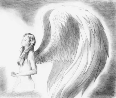 Красивые рисунки карандашом ангел или демон (48 фото) » Рисунки для  срисовки и не только