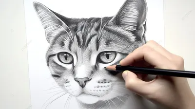 Как нарисовать кошку Рисуем КОТА простым карандашом. / Cat drawing - YouTube
