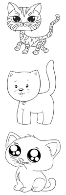 Как нарисовать кошку карандашом поэтапно | Карандаш, Рисование, Рисовать  животных
