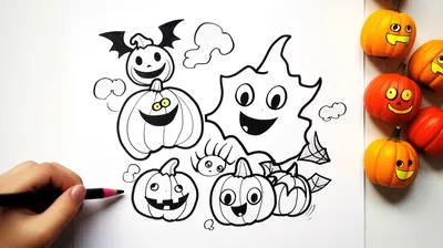 Картинки на Хэллоуин для срисовки (36 фото) - shutniks.com