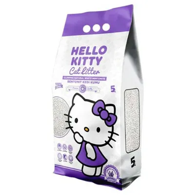 Hello Kitty (Хелоу Китти) Cat Litter Lavender - Белый бентонитовый  наполнитель для кошачьего туалета с ароматом лаванды - Купить онлайн, цена  и отзывы на E-ZOO