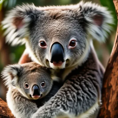 Медведь коалы в зоопарке леса Стоковое Фото - изображение насчитывающей  естественно, природа: 126065858