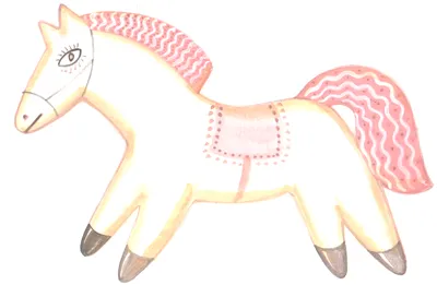 Конь с розовой гривой картинки - 71 фото