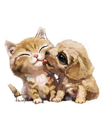 Дружба кошки и собаки, 2 стоковое изображение. изображение насчитывающей  милочка - 184148597