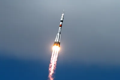 Старт ракеты с космодрома Байконур» — создано в Шедевруме