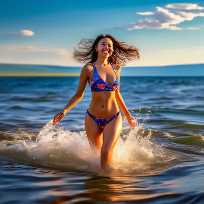 Женщины спиной у моря - красивые фото