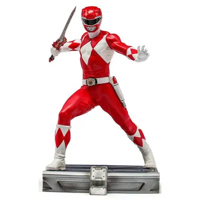 Power rangers Mighty Художественная масштабная фигурка красного рейнджера  Красный| Kidinn
