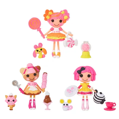 Amazon.com: Lalaloopsy Mini Doll - Jewel Sparkles with Mini Pet Persian  Cat, 3\" Mini Princess Doll with Accessories, in Reusable House Package  playset, for Ages 3-103, Multicolor, 579045 : Video Games