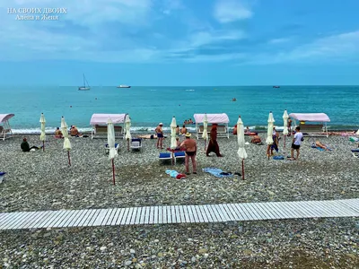Собственный песчаный пляж в ОДИССЕЯ Wellness Resort 5* ☑ п. Лазаревское в  Сочи