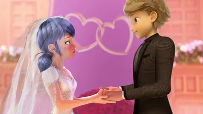 🐞WEDDING LADYBUG AND CAT NOIR MIRACULOUS 🐞Свадьба Маринетт и Адриана | Леди  Баг и Кот Нуар - YouTube