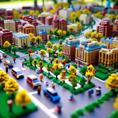 Лего город, в нем Лего улицы, …» — создано в Шедевруме