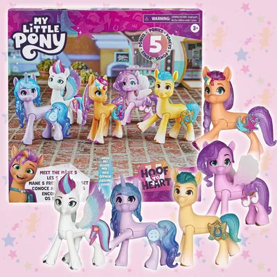 Май литл пони пони набор 5 штук My Little Pony Make Your Mark Meet The Mane  (ID#1027962099), цена: 1299 ₴, купить на Prom.ua