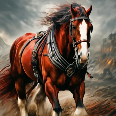 Першеронская порода лошадей - красивые фото
