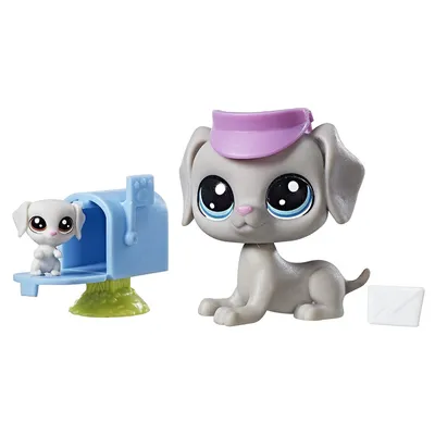 Littlest Pet Shop Lhasa Apso Dog #2130 100% Authentic LPS Red Bow Blue Eyes  | eBay