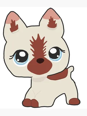 Как нарисовать собаку Нутмег Даш из My Littlest Pet Shop поэтапно