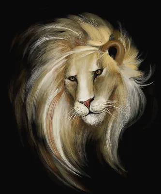 Купить картину Храбрый лев 4 из серии \"4 храбрых льва\" в Москве от  художника Торик Дилара