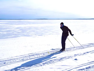 Лыжи лыжник канатка зима снег …» — создано в Шедевруме