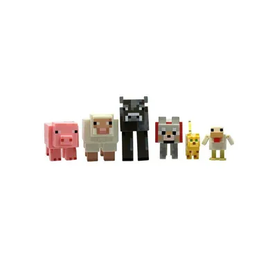 Набор Фигурок животные Майнкрафт - Minecraft Animal Mobs Multipack (4-8 см)  купить в интернет-магазине Джей Той
